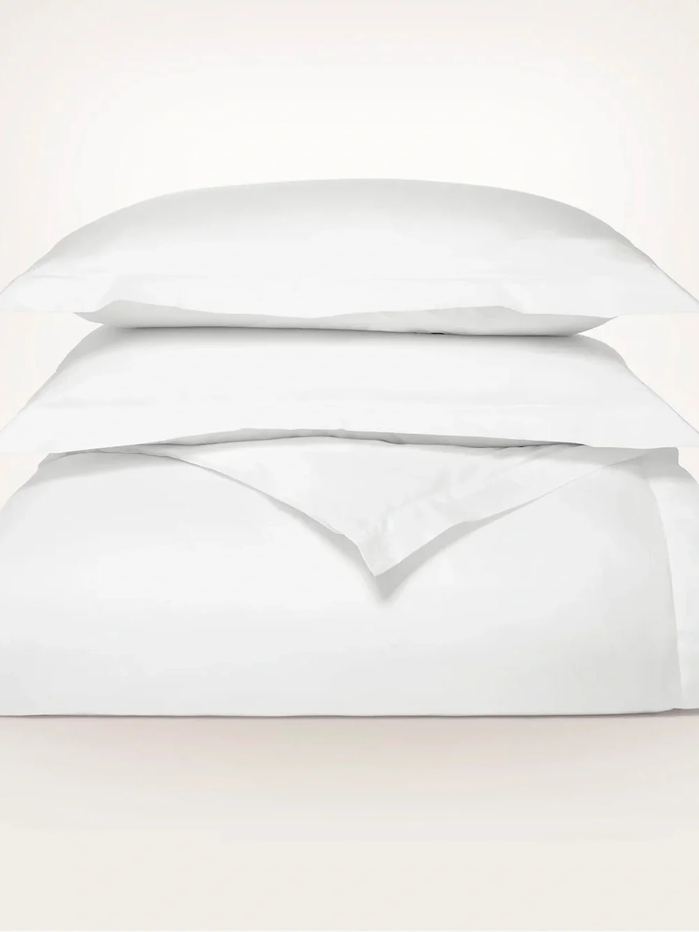 New 3 PC boll & branch KING / CAL KING Luxury white  Comfort Duvet Cover percale